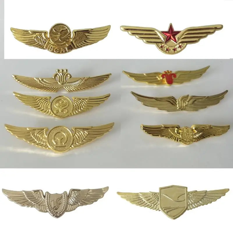 Pilot Badge China Navigation China Southern Airlines Sichuan Airlines Civil Aviation Metal Badge Brooch Copy