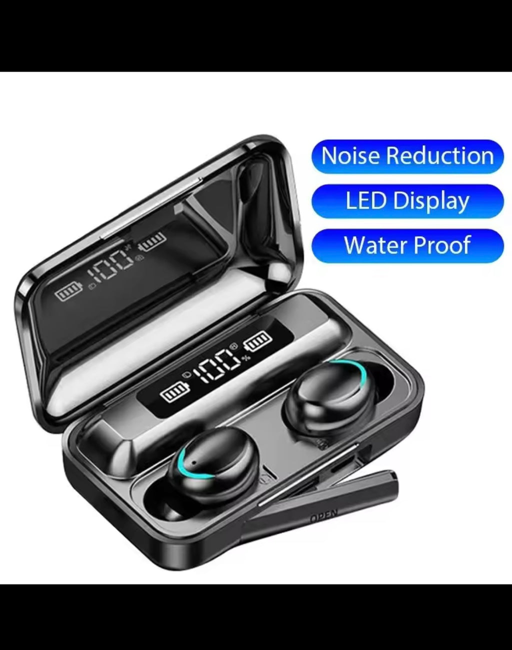 TWS Wireless Bluetooth Headset Waterproof Noise Reduction Bluetooth Earphones LED Display Binaural