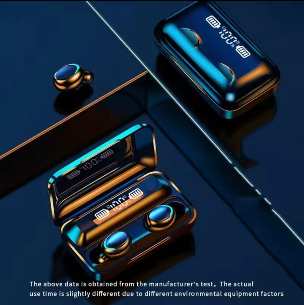 TWS Wireless Bluetooth Headset Waterproof Noise Reduction Bluetooth Earphones LED Display Binaural