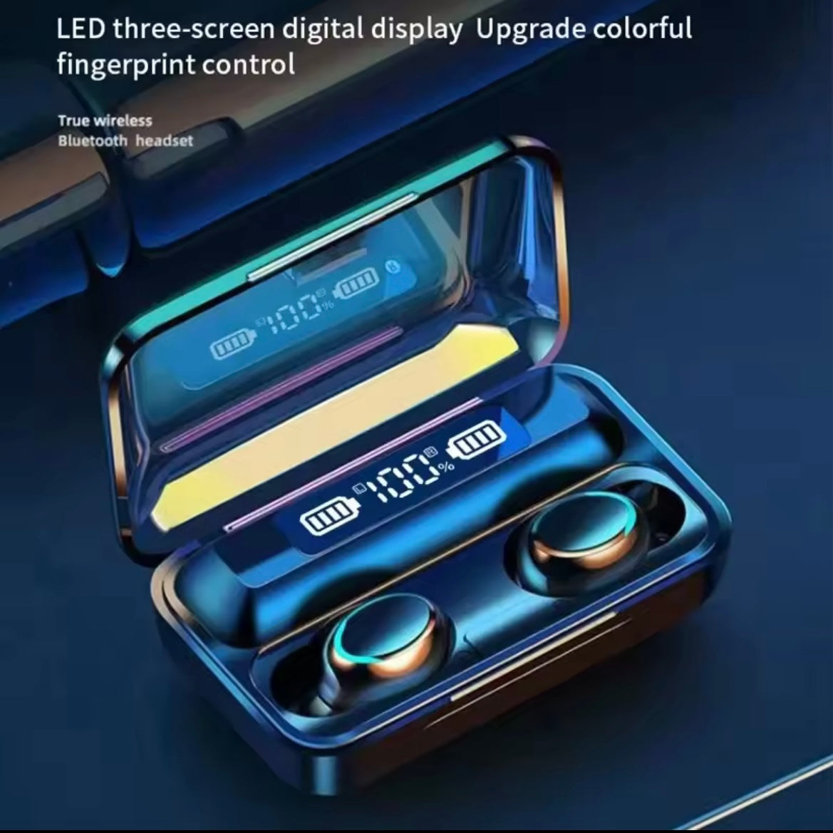 TWS Wireless Bluetooth Headset Waterproof Noise Reduction Bluetooth Earphones LED Display Binaural