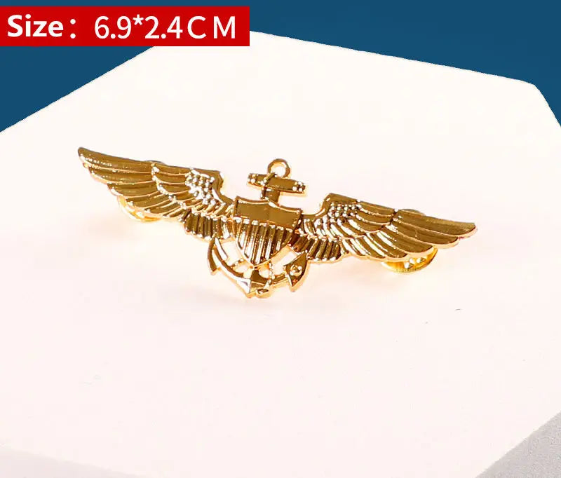 4 pcs Trades and Professions Airline And High Express Railway Conductor Design Metal Pilot Wings Pin Badge