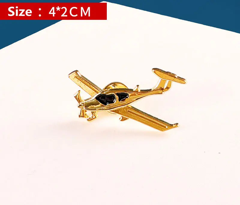 4 pcs Trades and Professions Airline And High Express Railway Conductor Design Metal Pilot Wings Pin Badge