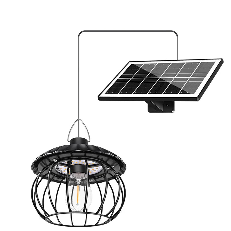 Solar Powered Barn Light Indoor Outdoor LED Hanging Solar Lamp with Motion Sensor Solar Pendant Light Garden Garage Chicken Coop