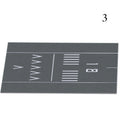 Aviation-Themed Model Runway Base For Airplane Scenes Durable Plastic Realistic Design For Collectors (Airplane Not Included)
