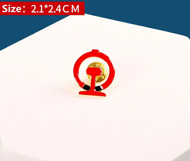 4 pcs Trades and Professions Airline And High Express Railway Conductor Design Metal Pilot Wings Pin Badge