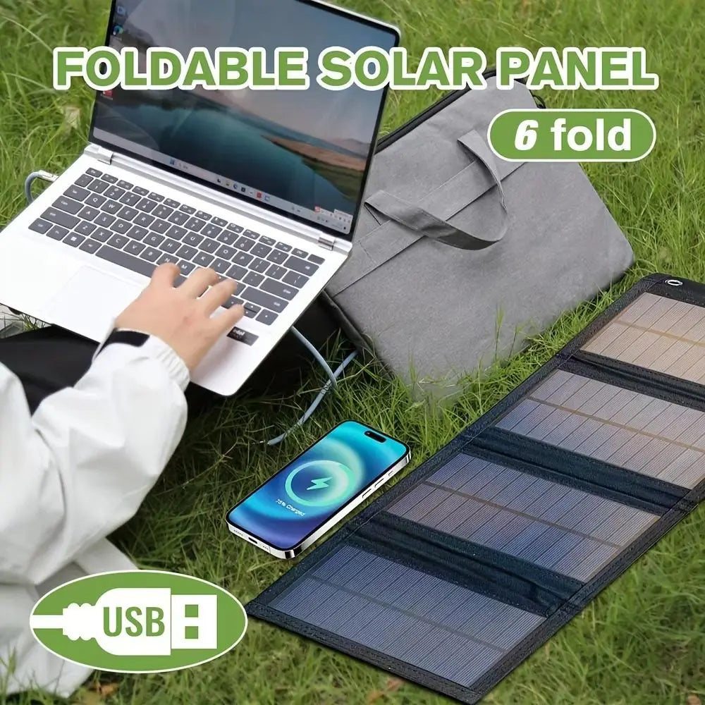 Multifunctional Solar Power Generation Solar Panels Portable Fold Solar Charging Panel 5V Lasting Solar Photovoltaic Panels Camp