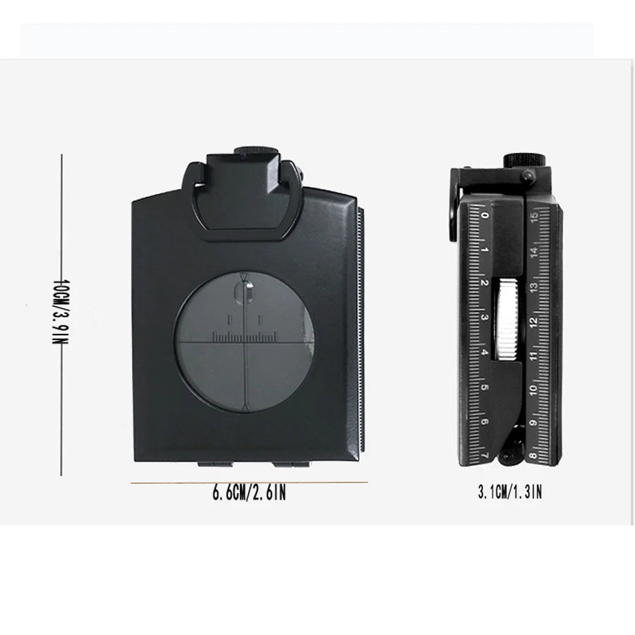 Military Compass，for Sighting Waterproof,Durable,Inclinometer Multifunctional Military Sighting Navigation Compass