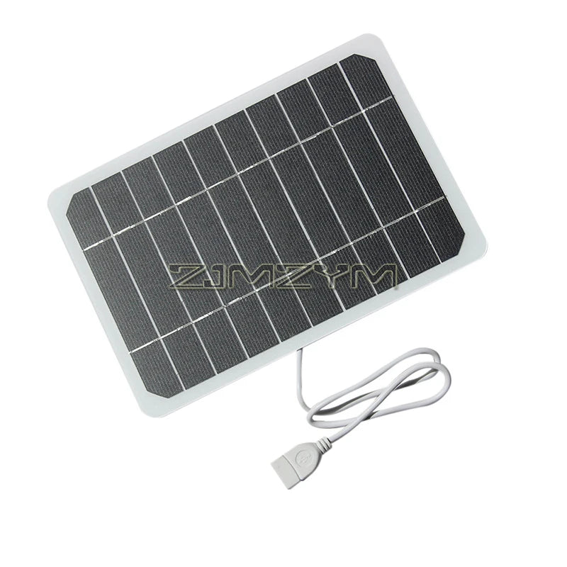 5W 5V Solar Charger Portable SunPower Solar Panel with USB Output for Phones, Power Banks, Tablets, Camping, Hiking, Backpacking