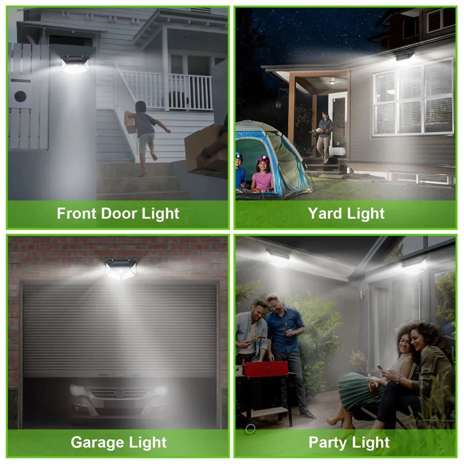 Solar Wall Lamp Outdoor 100LED Lampwaterproof Motion Sensor Solar Powered Sunlight Street Lamp Garden Railing Decorative Lamp