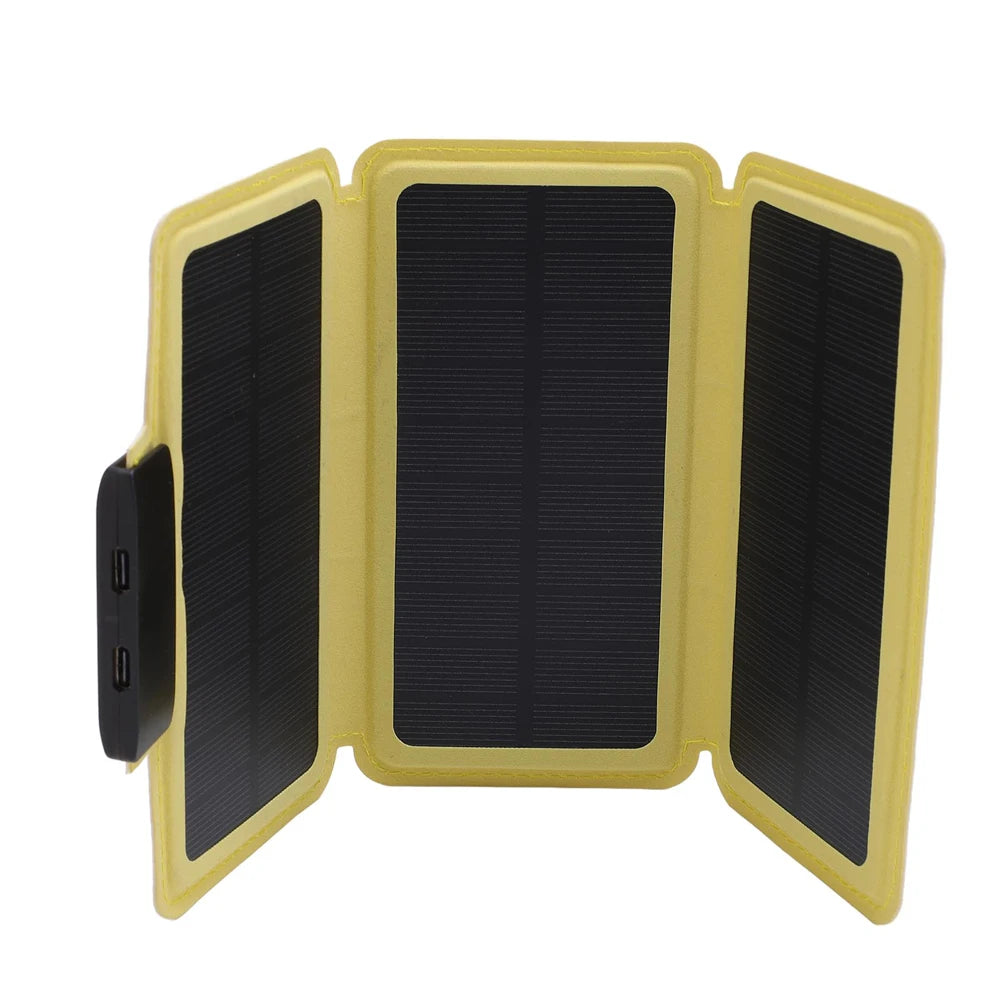 Outdoor Foldable Solar Panel Ultra-Thin Portable Solar Power Bank USB Solar Charging Panel for Camping Hiking Picnic Climbing