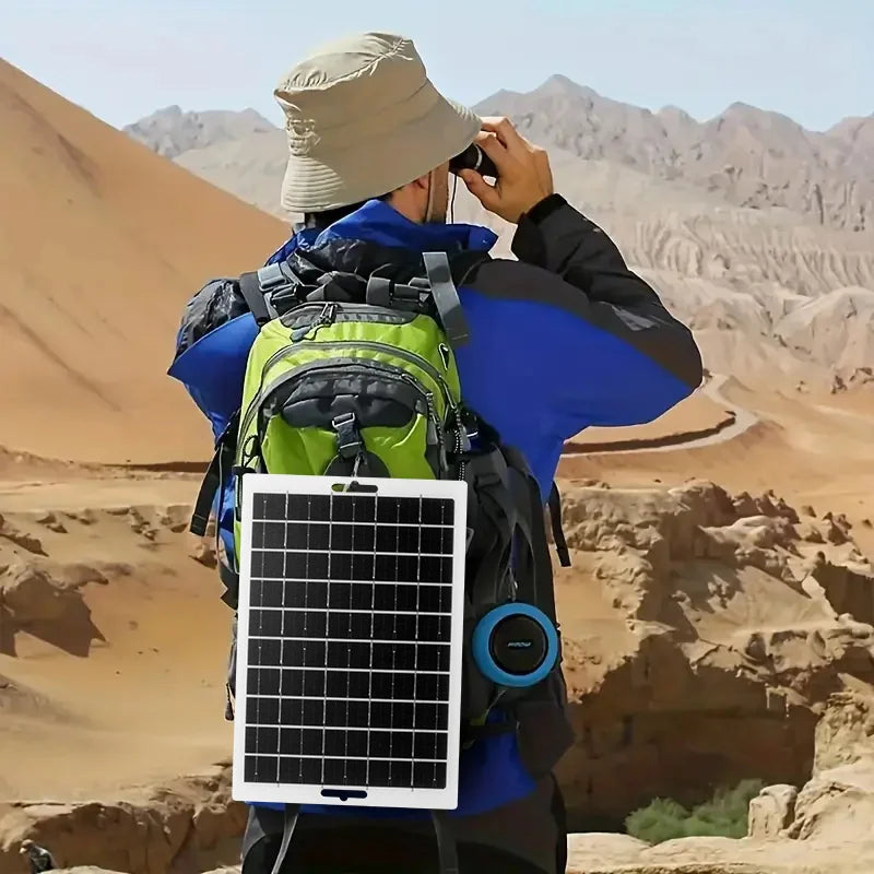 Portable USB Foldable Solar Panel, Folding Solar Panels For Travel, Mobile Phone Charging Bank, Flashlight, Fan, Mobile Phone Ba