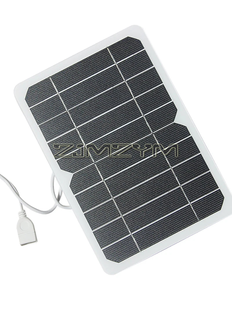 5W 5V Solar Charger Portable SunPower Solar Panel with USB Output for Phones, Power Banks, Tablets, Camping, Hiking, Backpacking