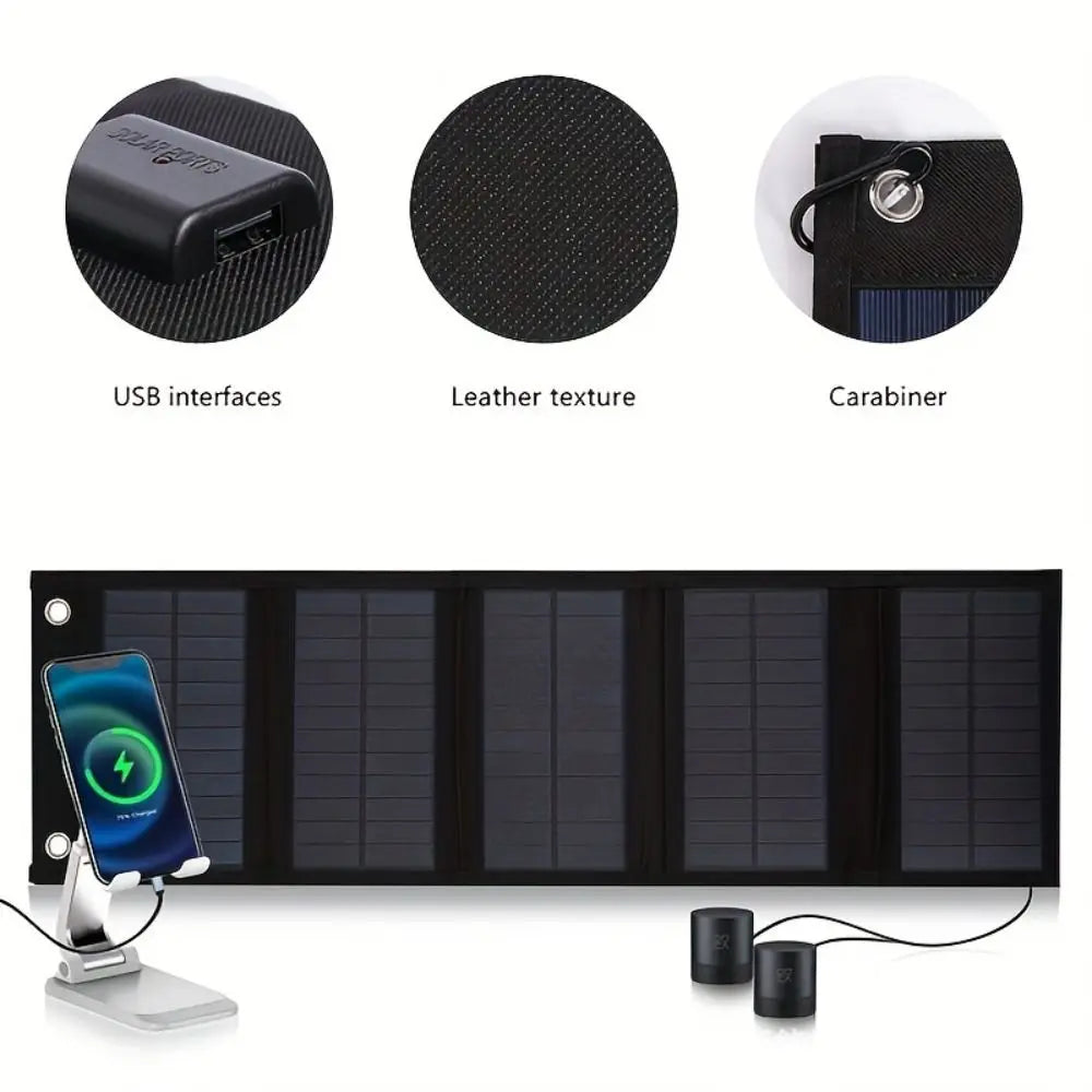 Multifunctional Solar Power Generation Solar Panels Portable Fold Solar Charging Panel 5V Lasting Solar Photovoltaic Panels Camp