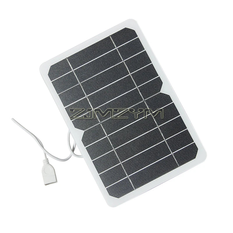 5W 5V Solar Charger Portable SunPower Solar Panel with USB Output for Phones, Power Banks, Tablets, Camping, Hiking, Backpacking