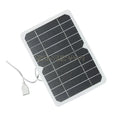 5W 5V Solar Charger Portable SunPower Solar Panel with USB Output for Phones, Power Banks, Tablets, Camping, Hiking, Backpacking