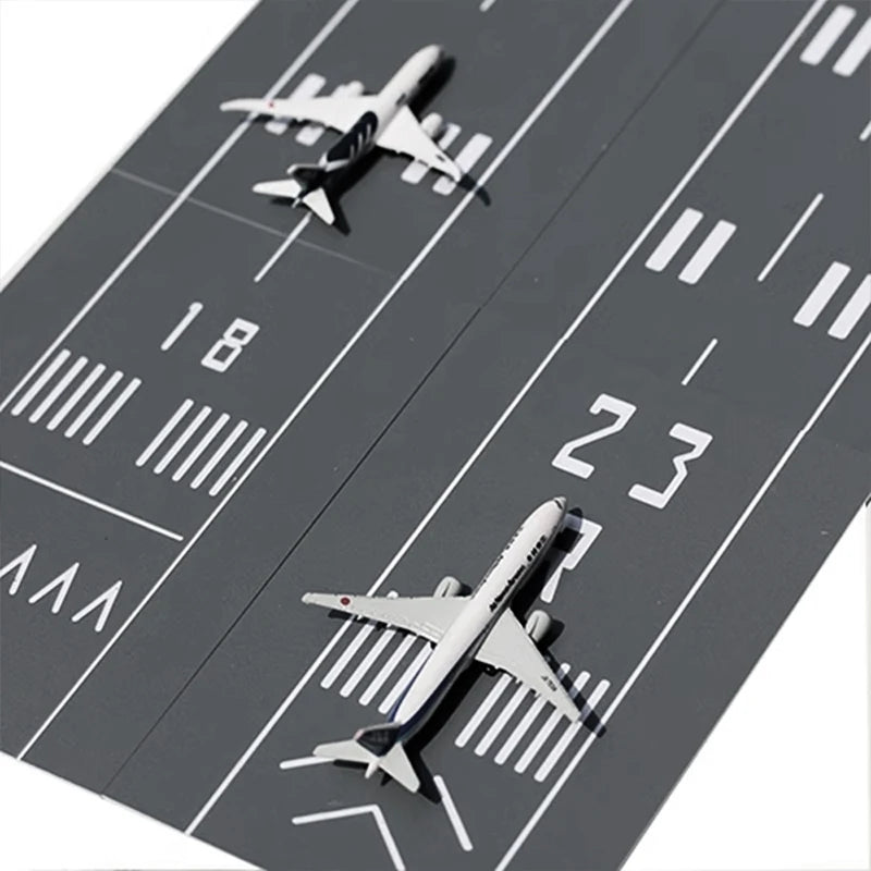 Aviation-Themed Model Runway Base For Airplane Scenes Durable Plastic Realistic Design For Collectors (Airplane Not Included)