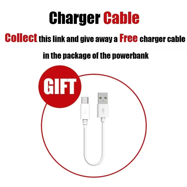 200000mAh Solar Power Bank – Large Capacity Portable Charger with Dual USB, 4 Built-In Cables, Fast Charging & LED Display