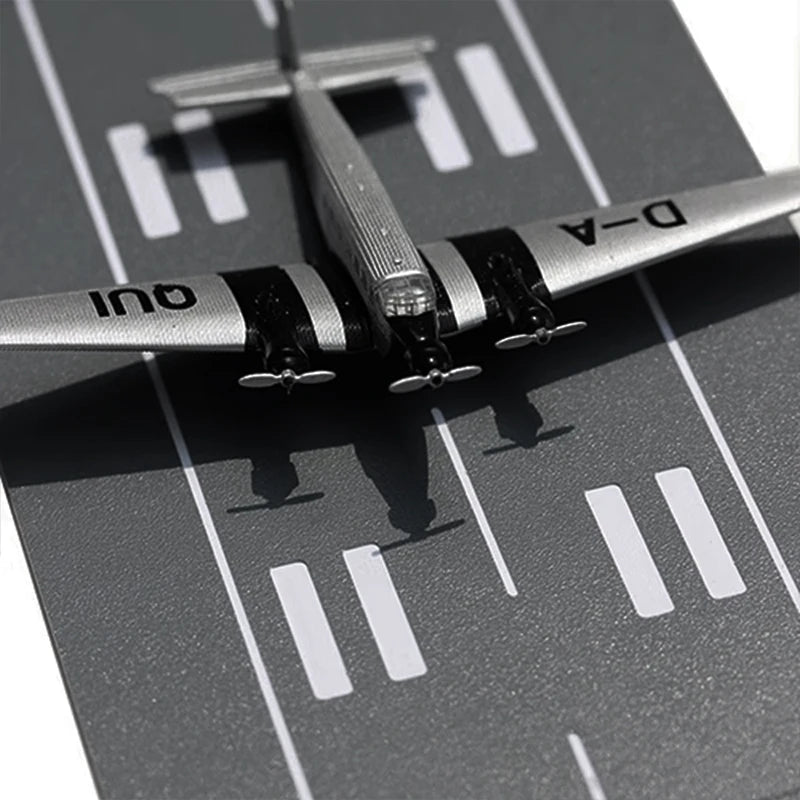 Aviation-Themed Model Runway Base For Airplane Scenes Durable Plastic Realistic Design For Collectors (Airplane Not Included)