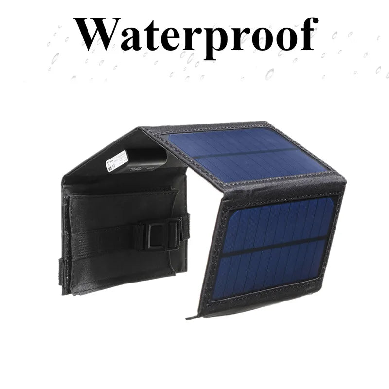 Portable USB Foldable Solar Panel, Folding Solar Panels For Travel, Mobile Phone Charging Bank, Flashlight, Fan, Mobile Phone Ba