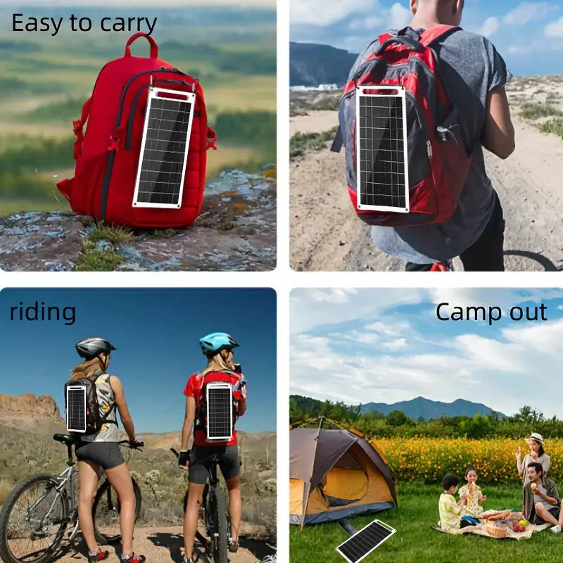 Portable USB Foldable Solar Panel, Folding Solar Panels For Travel, Mobile Phone Charging Bank, Flashlight, Fan, Mobile Phone Ba