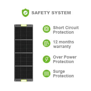 Lightweight High Effecience Portable Foldable Solar Panel 200W Camping Solar Generator Power Supply for RV