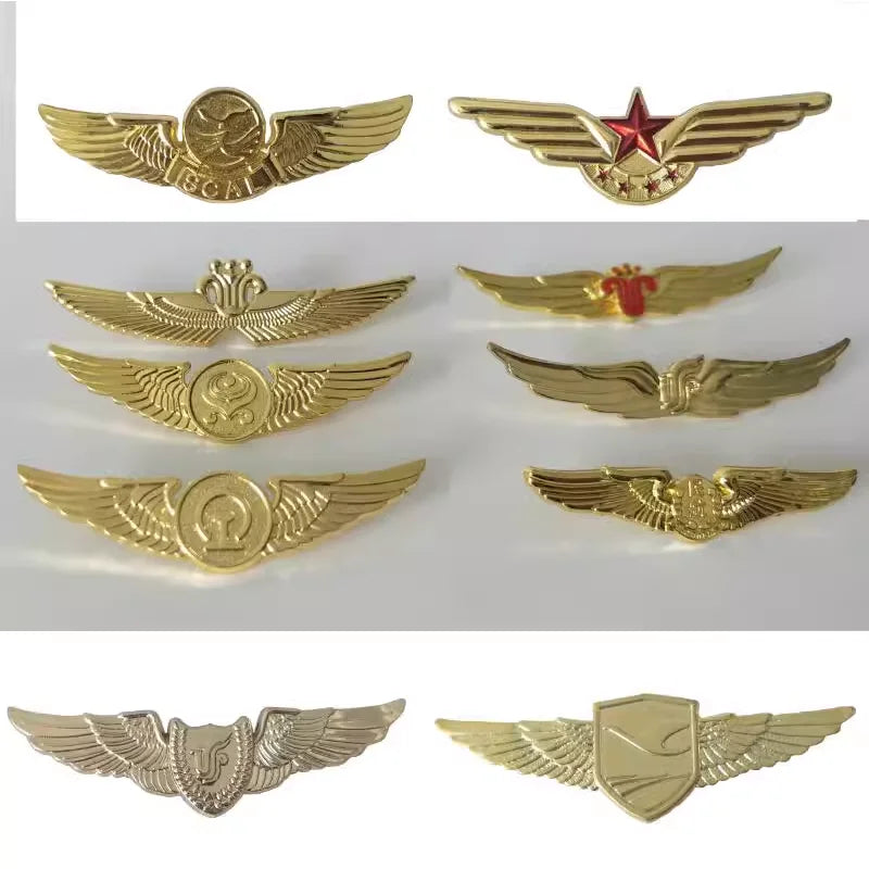 Pilot Badge China Navigation China Southern Airlines Sichuan Airlines Civil Aviation Metal Badge Brooch Copy