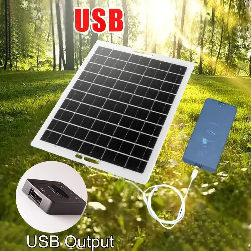 Portable USB Foldable Solar Panel, Folding Solar Panels For Travel, Mobile Phone Charging Bank, Flashlight, Fan, Mobile Phone Ba