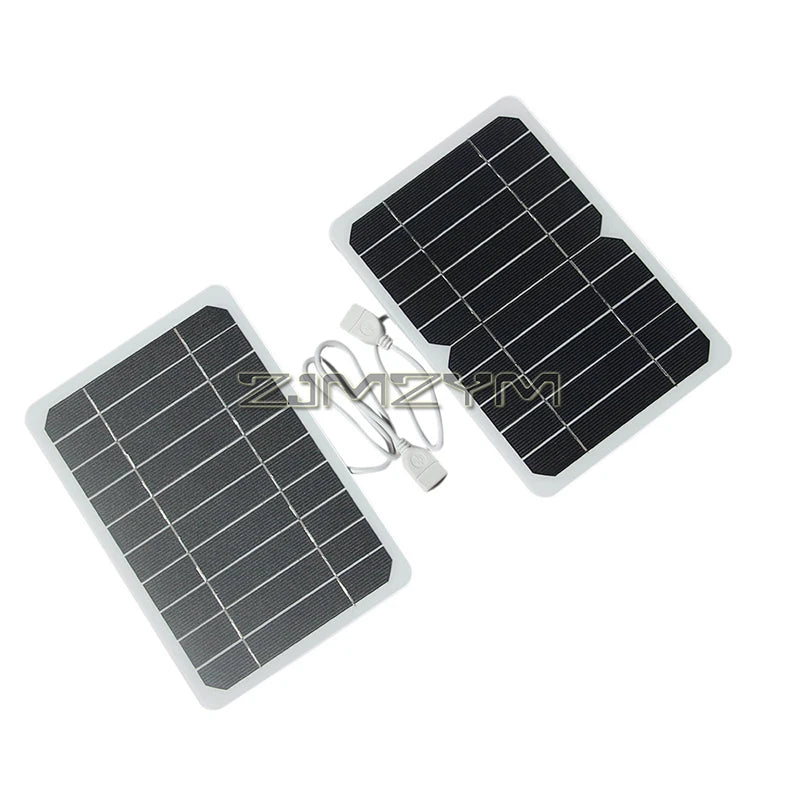 5W 5V Solar Charger Portable SunPower Solar Panel with USB Output for Phones, Power Banks, Tablets, Camping, Hiking, Backpacking