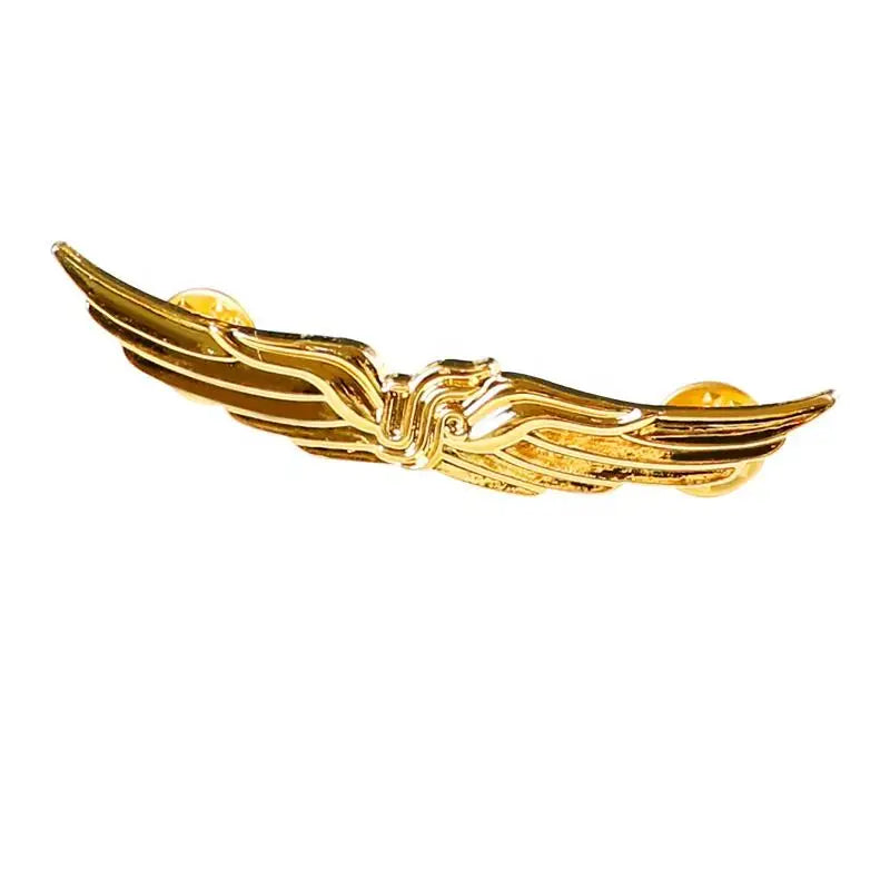 4 pcs Trades and Professions Airline And High Express Railway Conductor Design Metal Pilot Wings Pin Badge