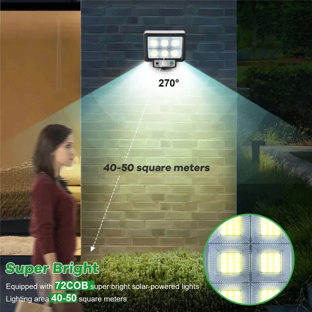 Solar Garden Lights Outdoor Solar Led for Outdoor Wall Light Sunlight Lamp Lighting External Spotlight Lamps Spotlights Lantern