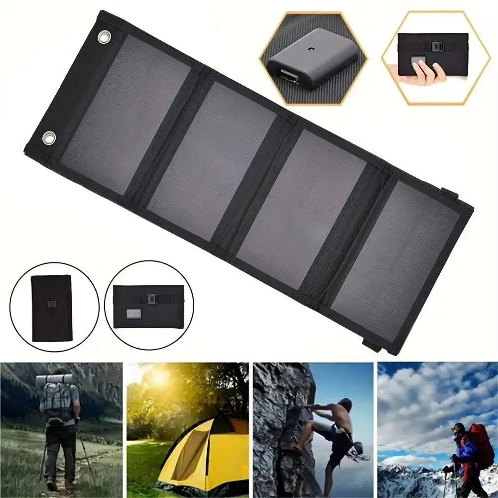 Multifunctional Solar Power Generation Solar Panels Portable Fold Solar Charging Panel 5V Lasting Solar Photovoltaic Panels Camp