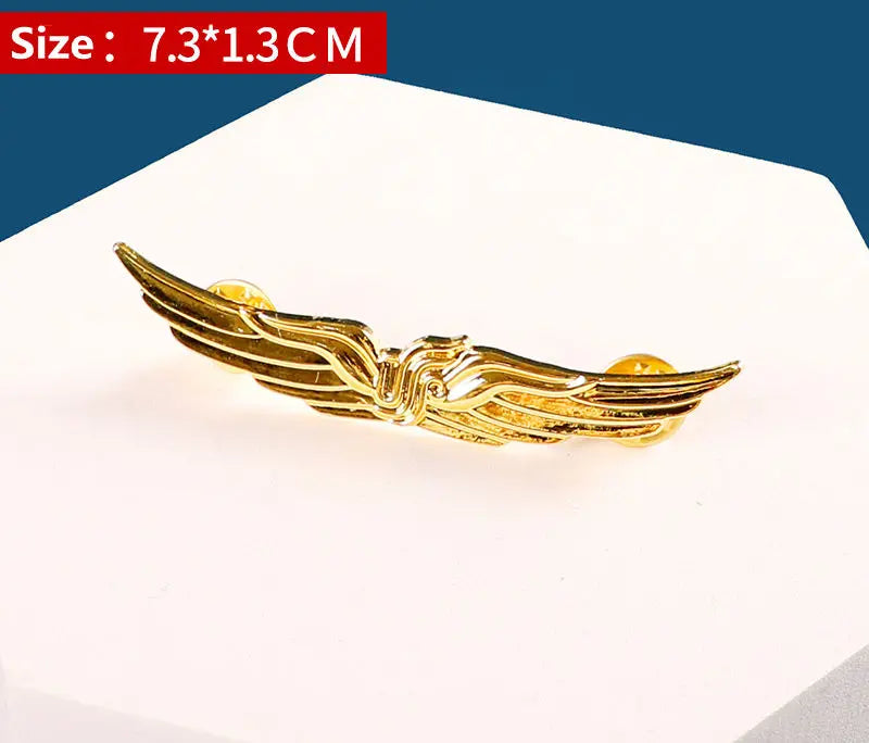 4 pcs Trades and Professions Airline And High Express Railway Conductor Design Metal Pilot Wings Pin Badge