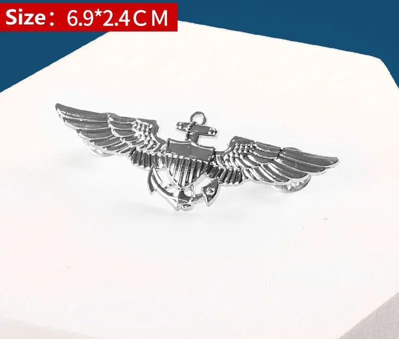 4 pcs Trades and Professions Airline And High Express Railway Conductor Design Metal Pilot Wings Pin Badge