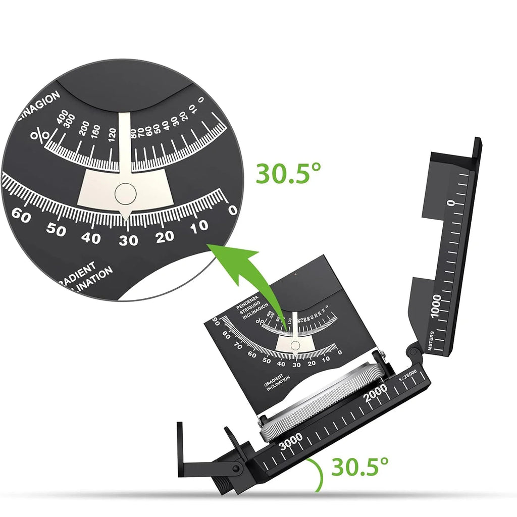 Military Compass，for Sighting Waterproof,Durable,Inclinometer Multifunctional Military Sighting Navigation Compass