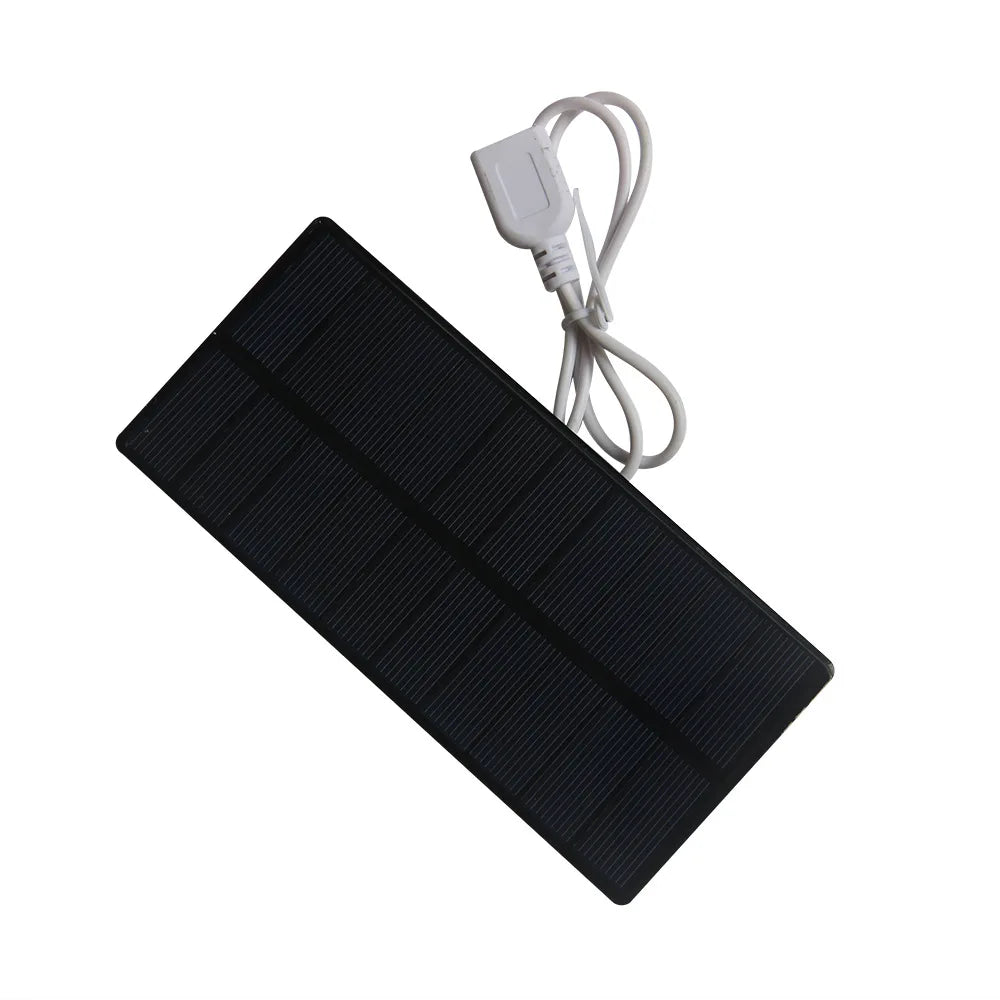 Portable 1.8W 5V Solar Panel High Efficiency USB Solar Charger for Cell Phone Power Bank Fan Light Toy Battery Charging 148*68MM
